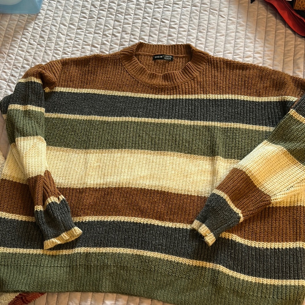 Multi colored knit sweater